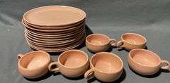 Russel Wright Steubenville Dinner Plates and Coffee Cups
