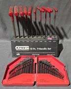 Allen T-Handle Hex Key Set with Additional L-Wrenchs in Case