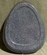 Blue and White Speckled Enamel Bed Pan