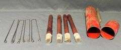 Flare Cartridges with Wire Stands and Red Tubular Cases
