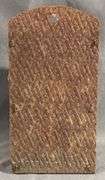 Tin Wall Hanging Match Box Holder, 6” Tall