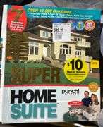 Hardcover Books, Glass Vase, and Punch! Home Suite Software