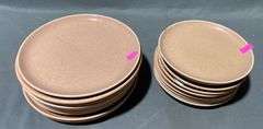 Russel Wright Dinner and Saucer Plates, 9 Plates 10 Saucers