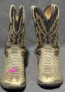 Three Pairs of Boots Including Durango size 10, Woodstock Boots size 11 , and Unmarked Cowboy Boots size 11 1/2