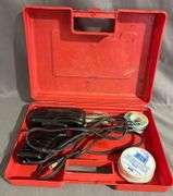 Electrical Soldering Gun Kit with Red Plastic Case