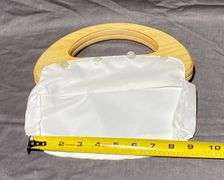 Handbag Form with Wood Handles & 3 Interchangeable Covers