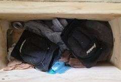 Wood Crate, Electronics, and Accessories 24.5″ x 11.5″ x 15″