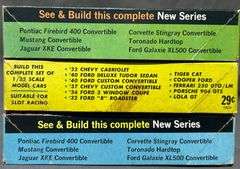 Palmer Plastics Plastic Model Kits: 49 Ford Tudor, Ford Galaxie XL500 Convertible, and Mustang Convertible, 1/32 Scale
