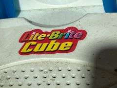 Lite-Brite Cube with Pegs and Power Cord, 9”x9”x9”