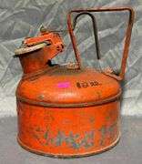 Red Painted Safety Can by Underwriters Laboratories 7”x4”