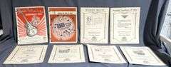 Sheet Music Covers and Pages Featuring Various Composers