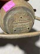 The Neverout Railroad Regulated Kerosene Safety Lamp with Red Lenses