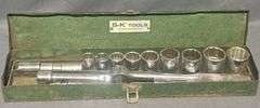 S-K Tools Socket Wrench Set in Metal Box 17 3/8”x 3 3/4”x 2”