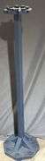 Blue Freestanding Fishing Pole Holder & White Rectangular Display Pedestal (damaged) k
