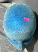 Blue Display Mannequin Head and Feathered Hat 10.5″, 9″
