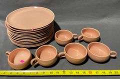 Russel Wright Steubenville Dinner Plates and Coffee Cups