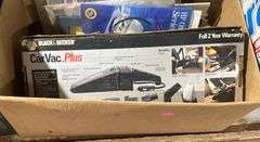 Black & Decker CarVac Plus 12V Vacuum Cleaner with Manuals and Accessories