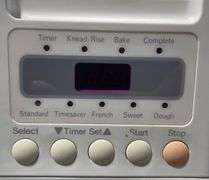 Chefmate Model HB-12W Bread Maker with Control Panel