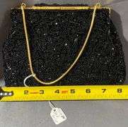 Three Evening Bags Including Beaded, Floral, and Metallic Mesh Designs – 1 marked Zell