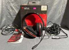 Turtle Beach Ear Force P11 PS3 Amplified Stereo Gaming Headset with Box and Accessories