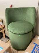 Adrielle Swivel Upholstered Barrel Chair-green