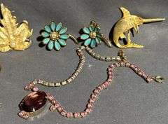 Jewelry and Accessories Featuring Brooches, Earrings, and Bracelets
