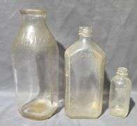 Glass and Plastic Containers With Flashlight and Cigar Box
