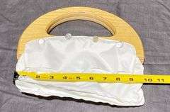 Handbag Form with Wood Handles & 3 Interchangeable Covers