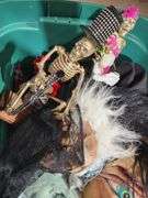 Masks, Skeleton Figures, and Plastic Drinkware