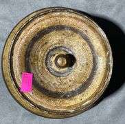 Stoneware Jar with Lid in Speckled Glaze Finish, 5×3″