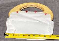 Handbag Form with Wood Handles & 4 Interchangeable Covers