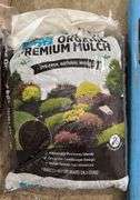 Back to the Roots 20lbs Organic Premium Mulch Natural Hardwood Brown: Weed Control, Moisture Retention