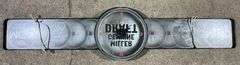Miller Genuine Draft Light-Up Wall Clock with Side Panels 52×12″