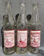 Glassware, Bottles, Basket, And Decorative Plate