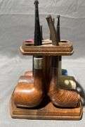 Pipe Holder with Six Tobacco Pipes