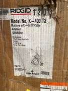 RIDGID K-400 AutoFeed Drain Cleaning Snake Auger 120-Volt Drum Machine ...