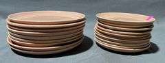 Russel Wright Dinner and Saucer Plates, 9 Plates 10 Saucers