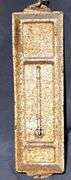McKnight’s IH Dealership, Elwood, Indiana Thermometer with Red Frame, 4”x12”