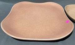 Russel Wright Steubenville Plates in Neutral Tones
