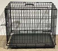 Black Metal Pet Lodge Wire Crate by Miller Manufacturing Co., 24x17x20″