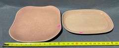 Russel Wright Steubenville Plates in Neutral Tones