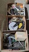 Three Boxes of Electrical and Mechanical Components