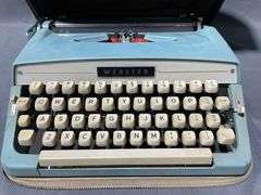 Webster Manual Typewriter with Case
