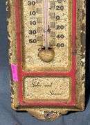 McKnight’s IH Dealership, Elwood, Indiana Thermometer with Red Frame, 4”x12”