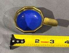 Brass Drink Server with Colored Glass Cups and Accessories, 4.5″