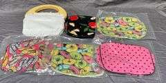 Handbag Form with Wood Handles & 5 Interchangeable Covers
