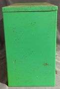 Green Metal Organizer with 24 Plastic Drawers & Contents