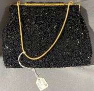 Three Evening Bags Including Beaded, Floral, and Metallic Mesh Designs – 1 marked Zell