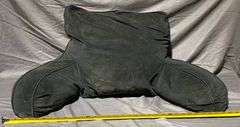2 – Black Fabric Armrest Backrest Pillows with Handles