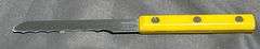 Simmons Stainless Steak Knives with Yellow Handles in Hinged Box
